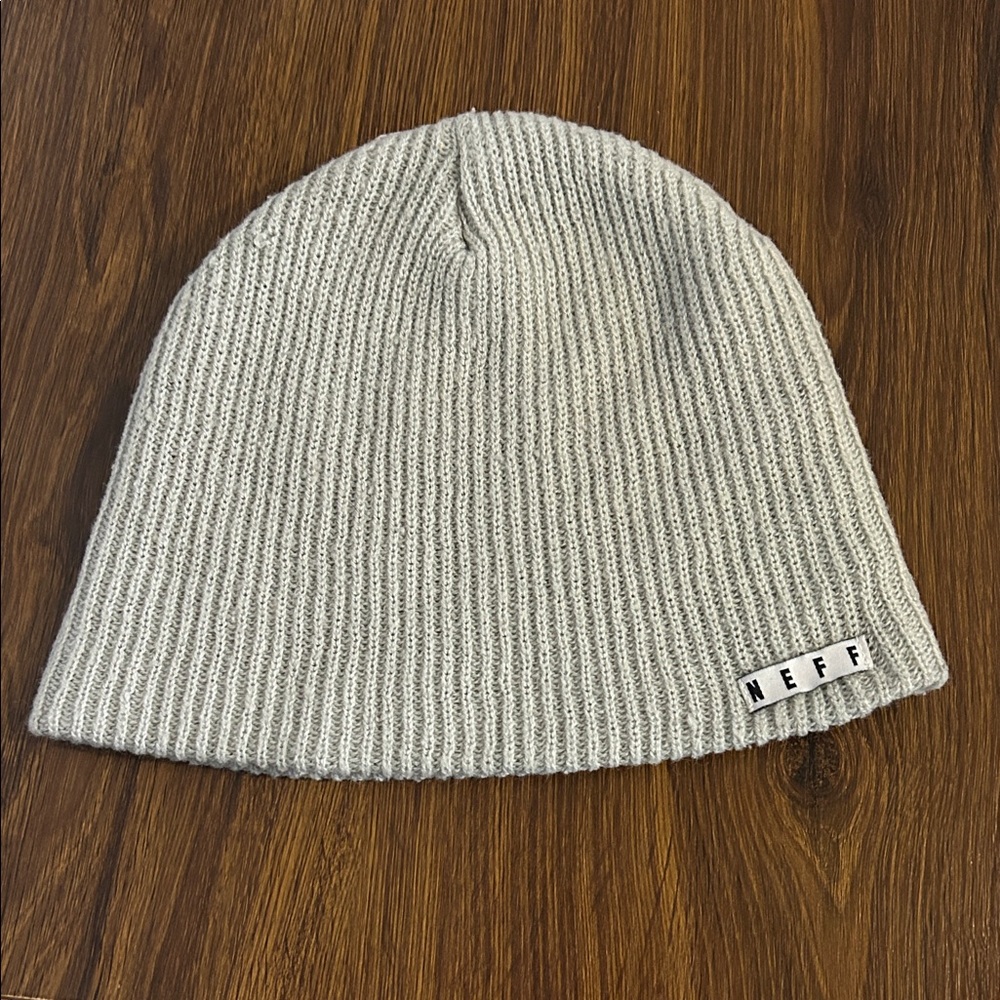 Neff Light Gray Knit Beanie